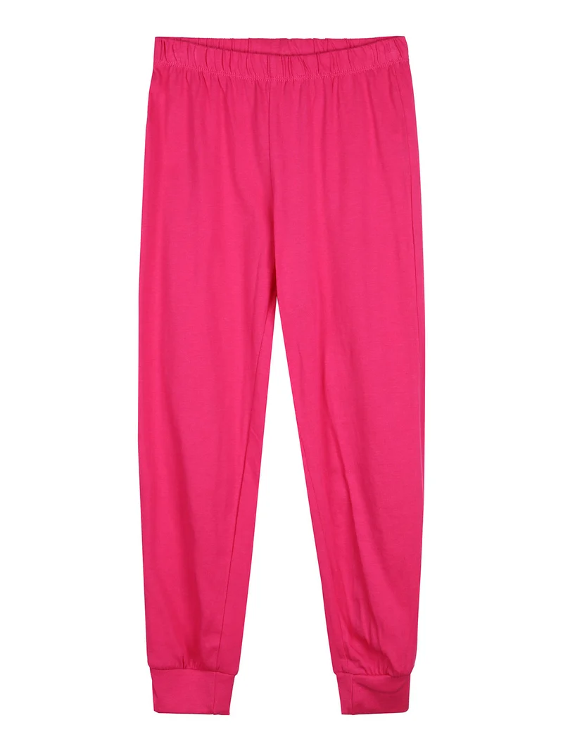 Minnie pigiama lungo da bambina in cotone - fucsia