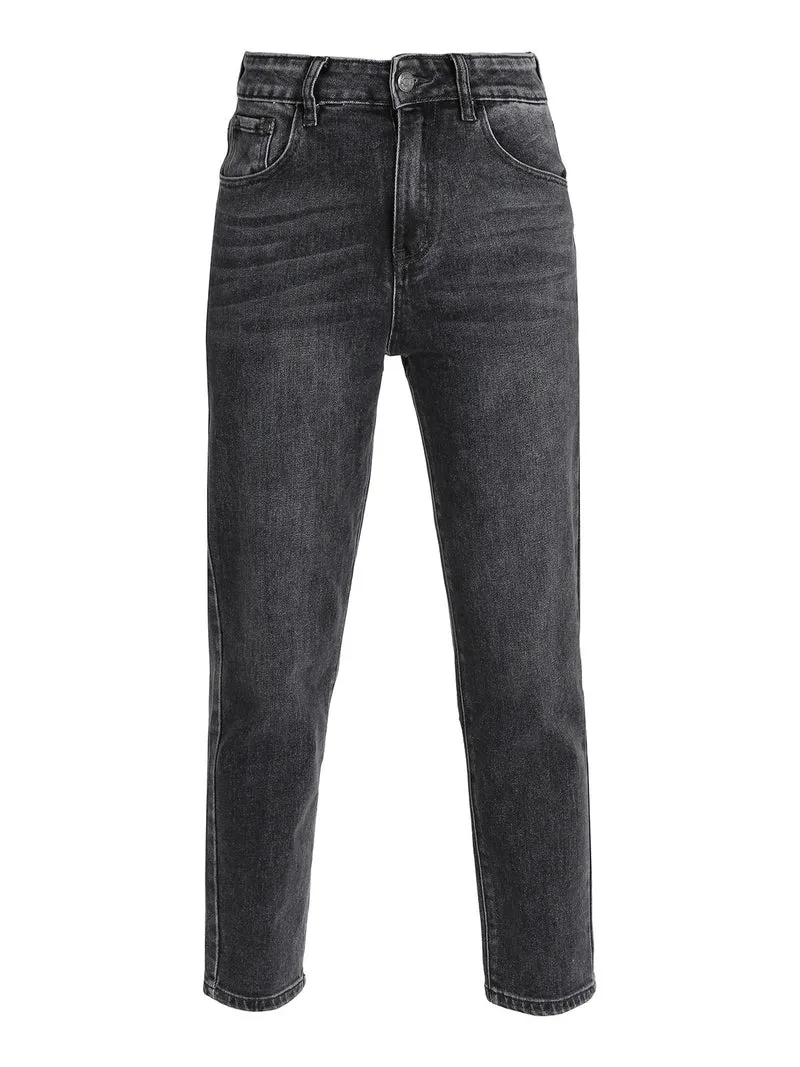 Jeans donna mom fit - nero