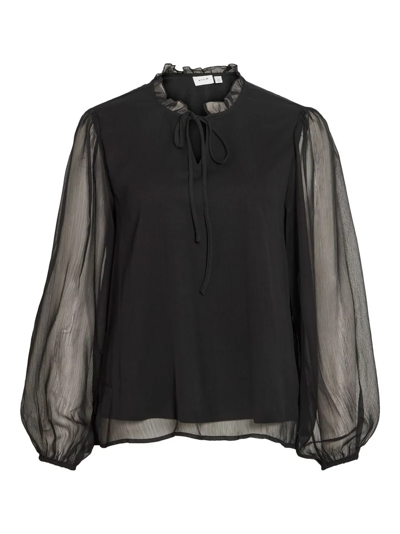VIFALIA V-NECK TIE L/S TOP
