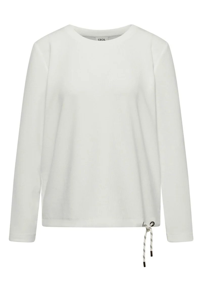 Langarm Shirt mit Rundhals und Tunnelzug