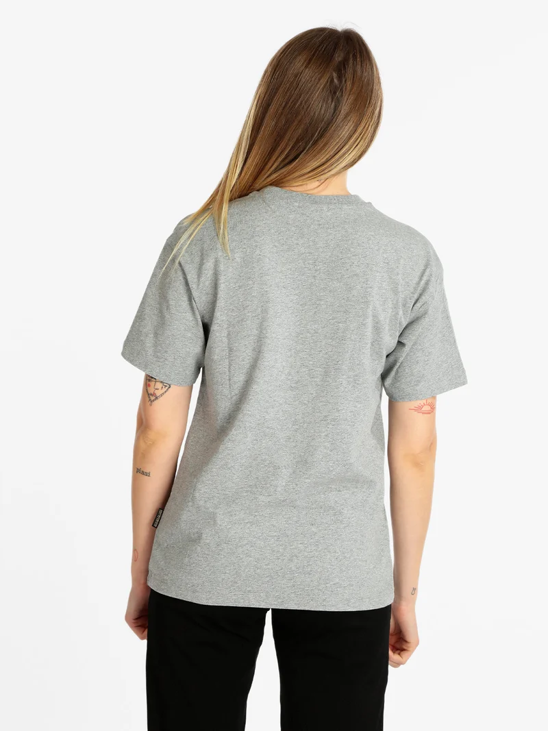 S BOX W SS T-shirt donna manica corta con scritta - grigio