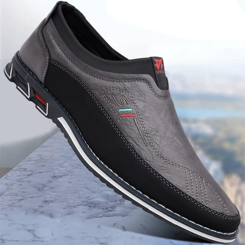 Leather Slip-On Business Shoes