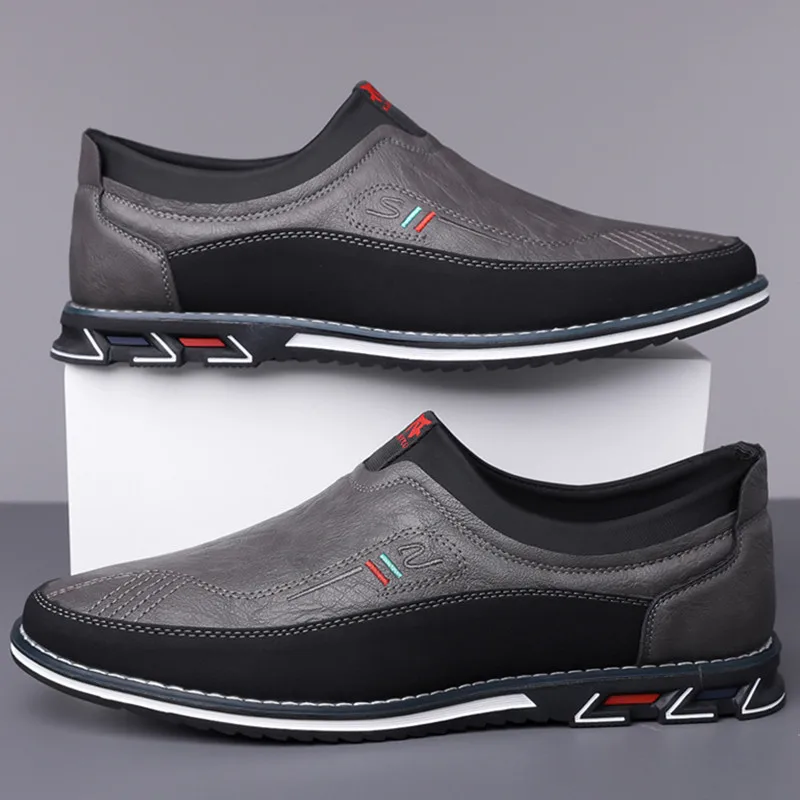 Leather Slip-On Business Shoes