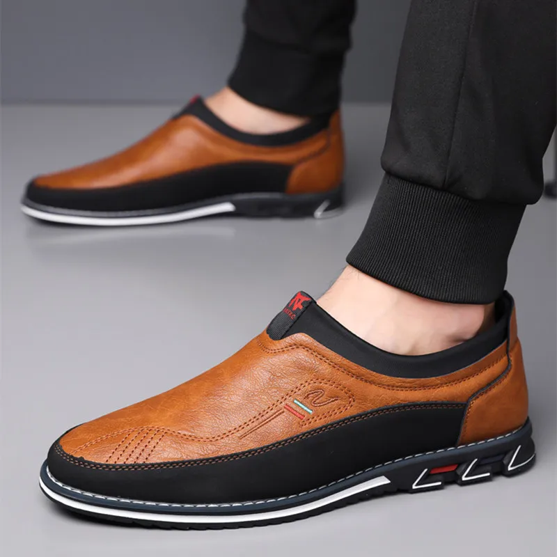 Leather Slip-On Business Shoes