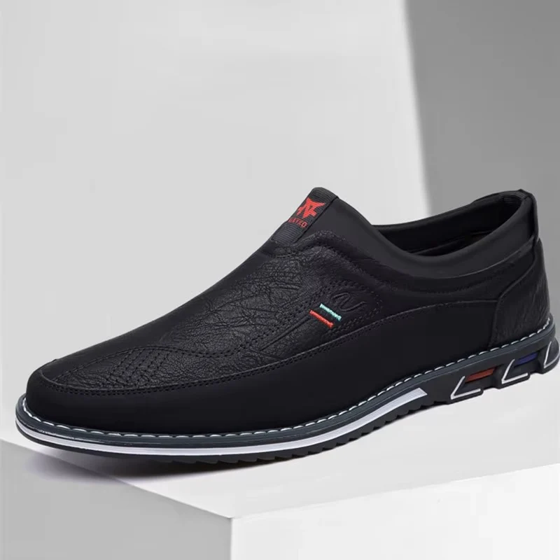 Leather Slip-On Business Shoes