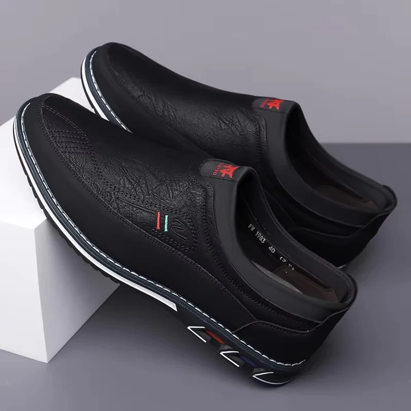 Leather Slip-On Business Shoes
