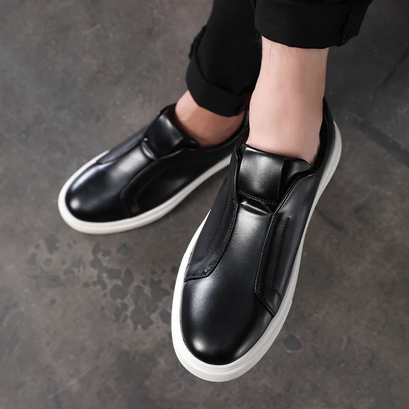 Casual Leather Slip-On Shoes