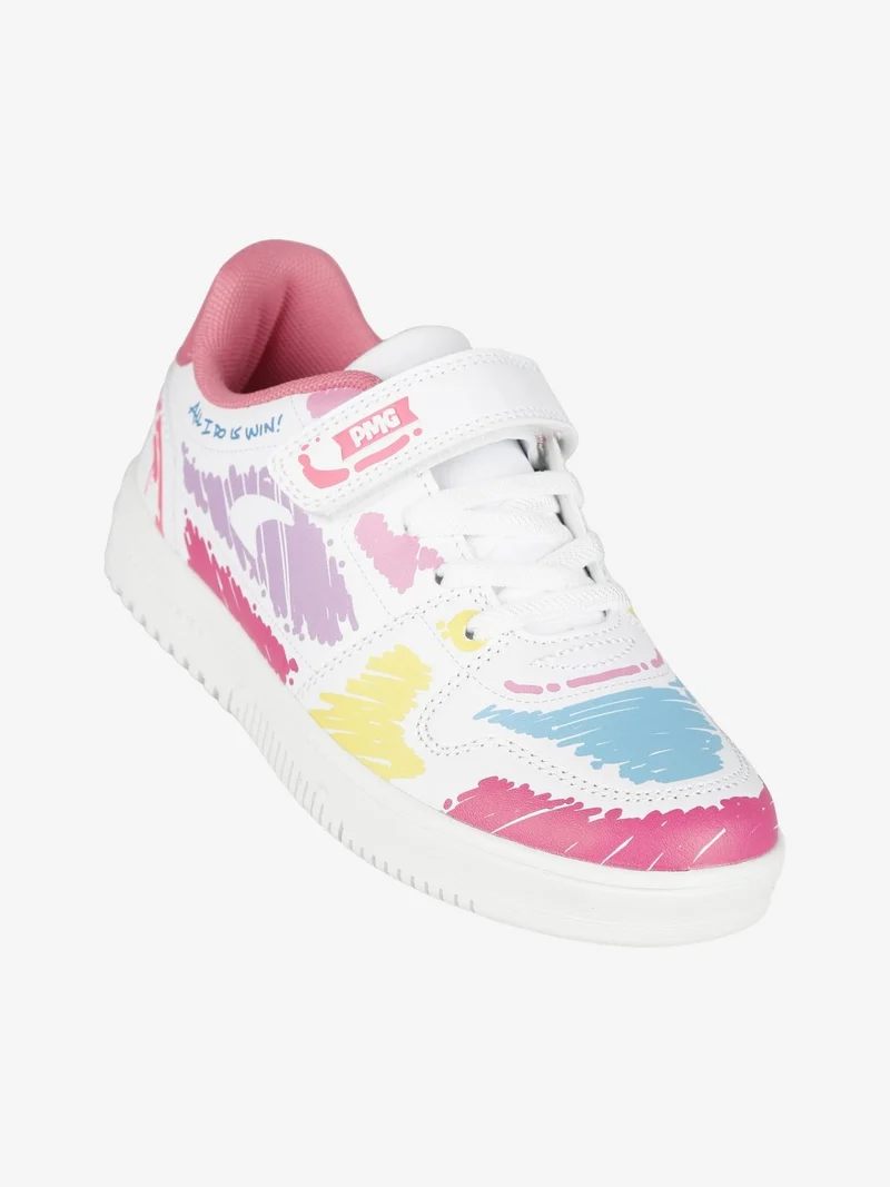 Sneakers multicolor da bambina con strappi - multicolore