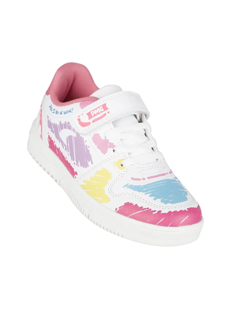 Sneakers multicolor da bambina con strappi - multicolore