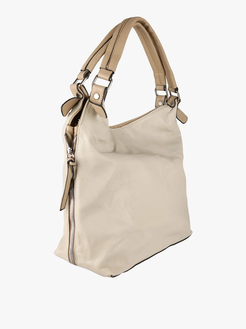 Borsa hobo da donna - beige