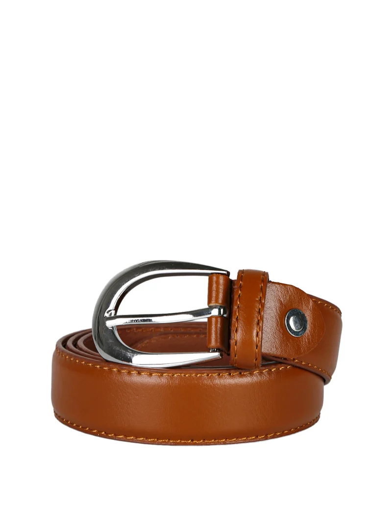 Cintura donna in ecopelle con fibbia - marrone