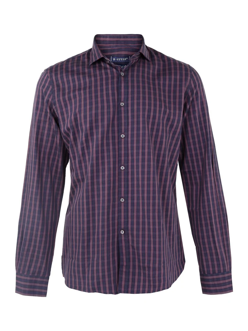 Camicia in cotone classic fit - rosso