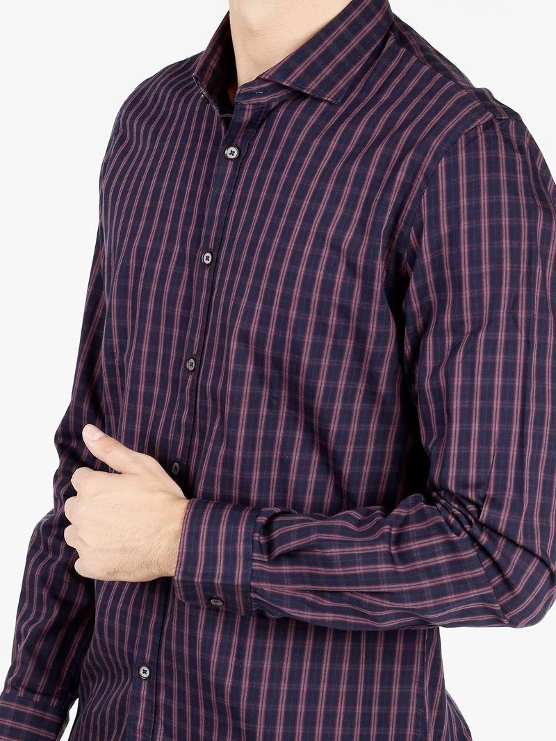 Camicia in cotone classic fit - rosso