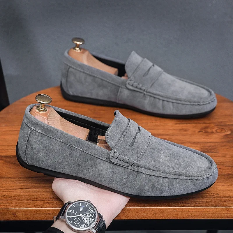Lightweight Suede Men's Loafers