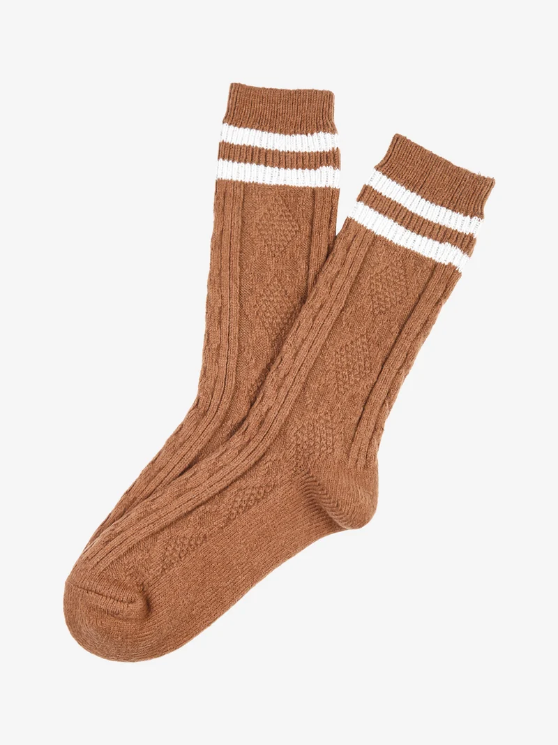 Calze midi donna invernali - marrone