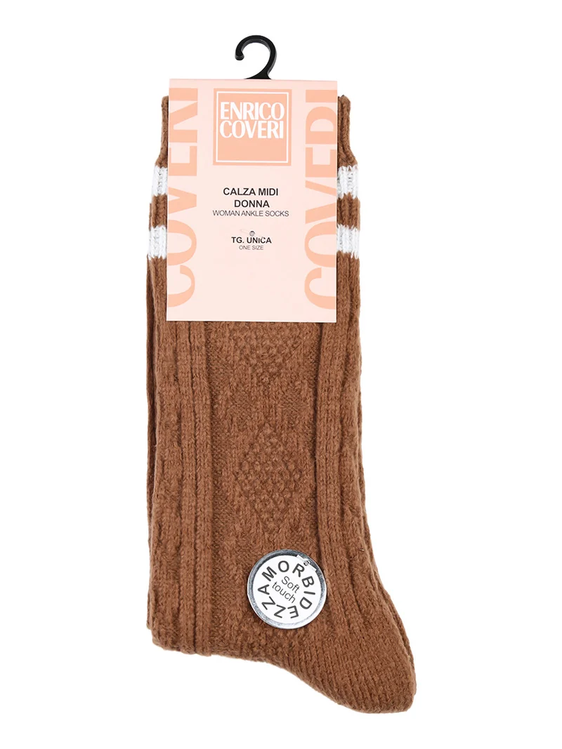 Calze midi donna invernali - marrone