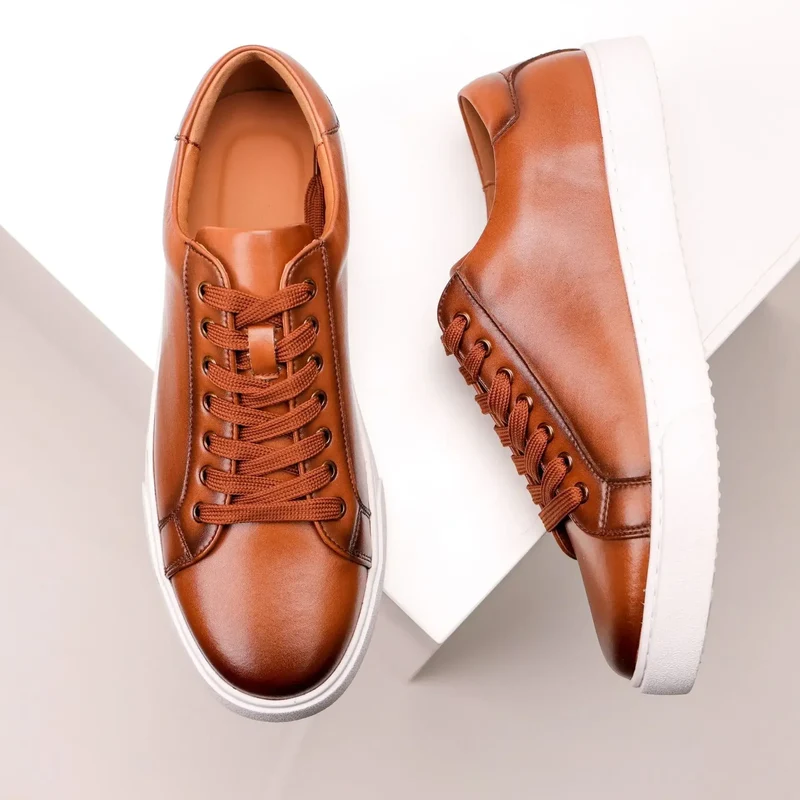 Genuine Leather Sneakers