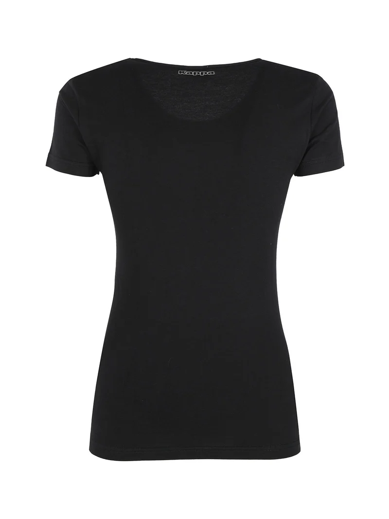 T-shirt intima girocollo da donna in cotone - nero