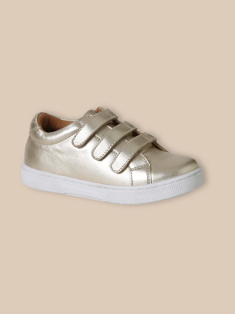 Mädchen-Sneaker aus irisierendem Leder