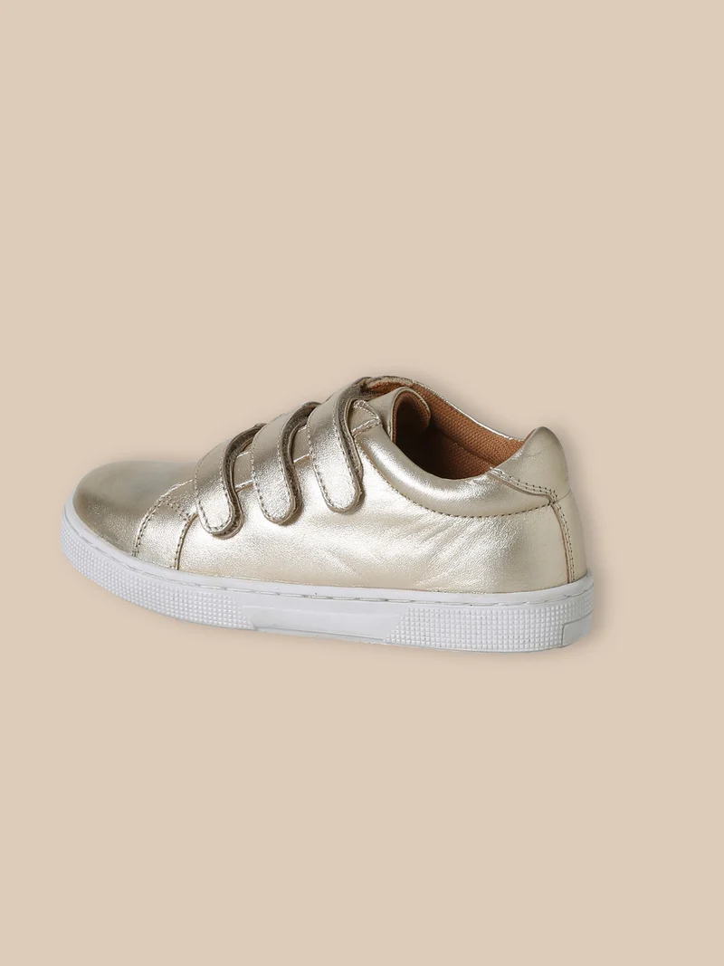 Mädchen-Sneaker aus irisierendem Leder