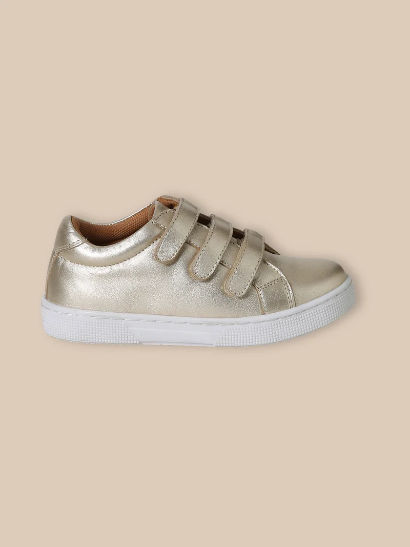 Mädchen-Sneaker aus irisierendem Leder