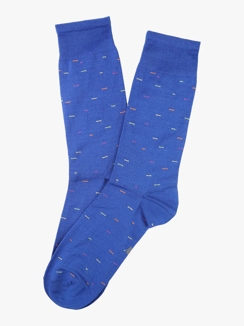 Calze corte da uomo in fresco cotone - blu