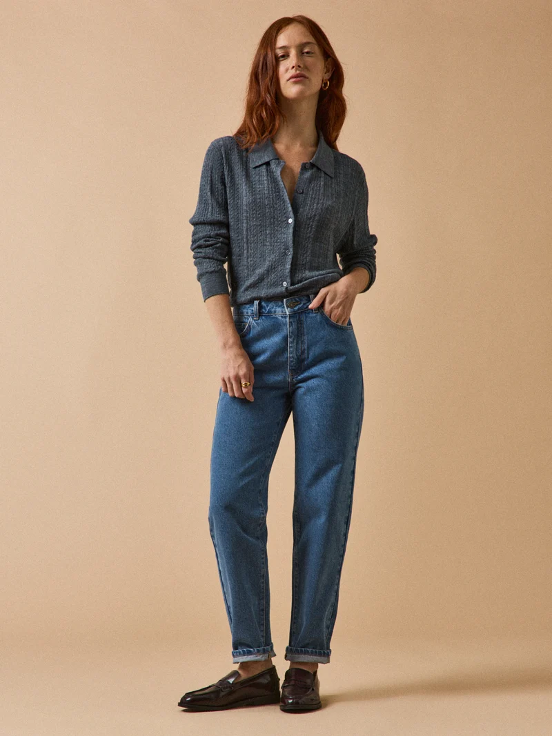 Damen Mom Jeans Claire - Bio-Baumwolle, nachhaltig gewaschen