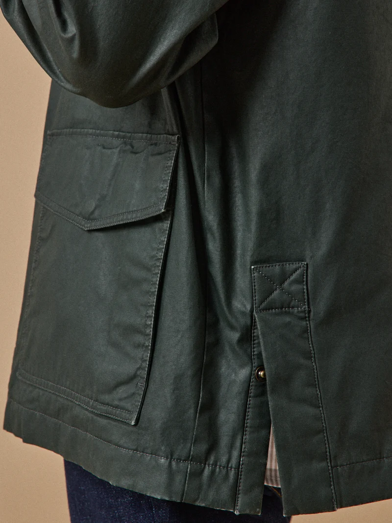 Herrenjacke aus beschichteter Baumwolle