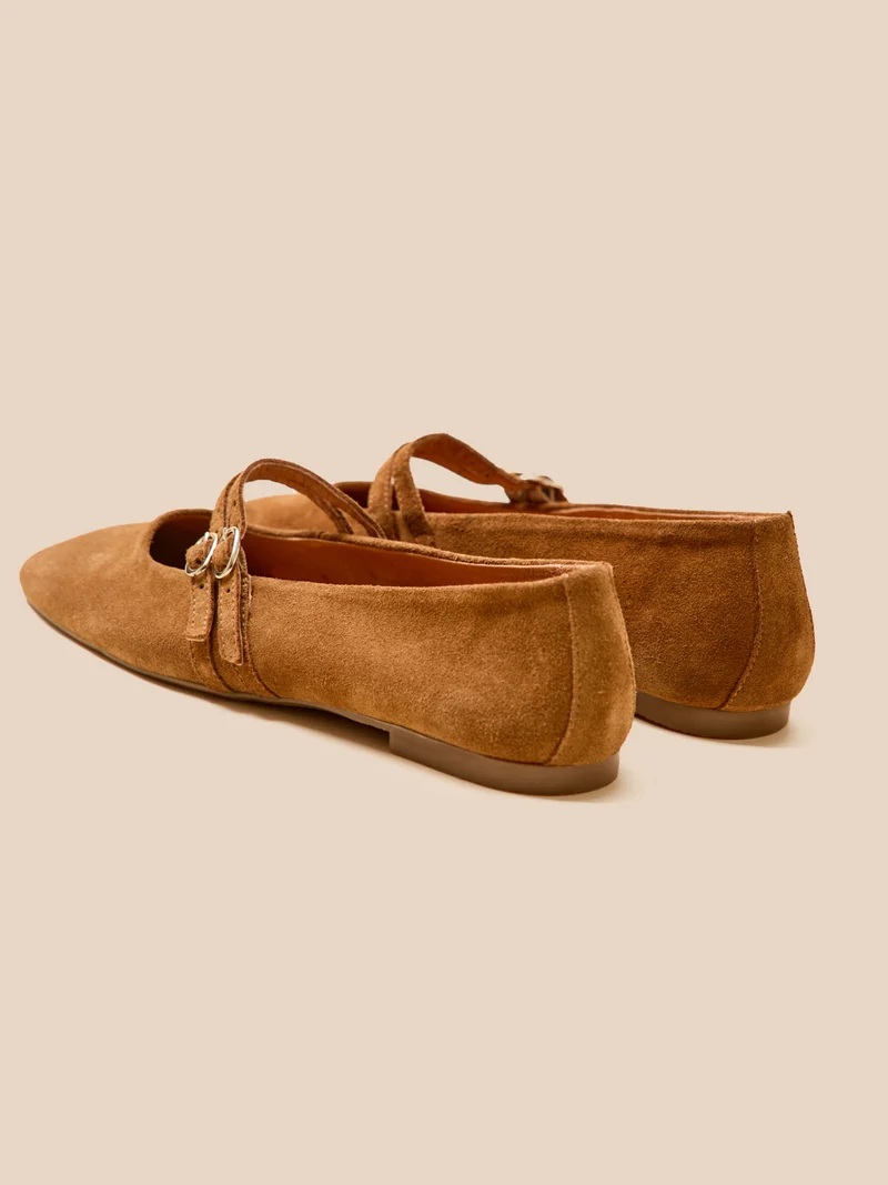 Damen-Ballerinas mit 2 Riemen