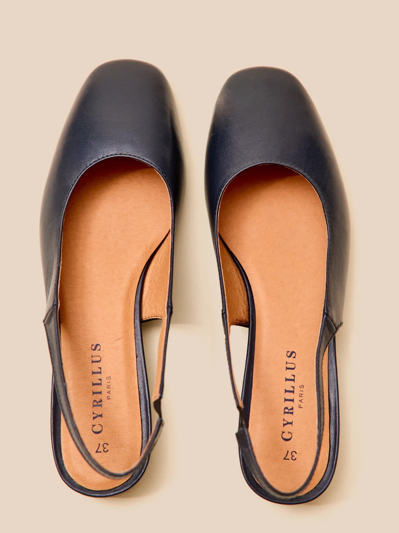 Damen Slingback-Ballerinas aus Leder