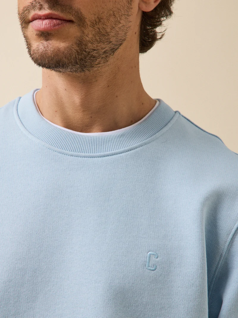 Herren-Sweatshirt aus Molton aus Bio-Baumwolle