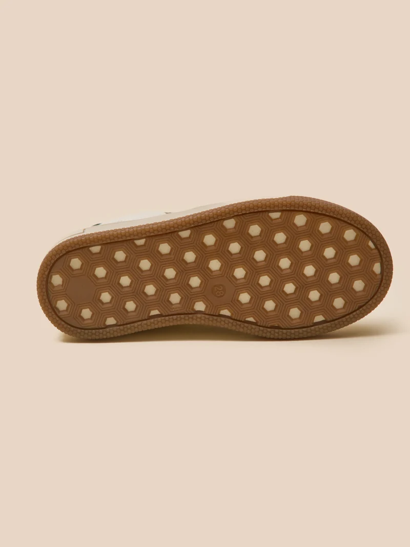 Jungen-Sneaker aus Leder, zweifarbig