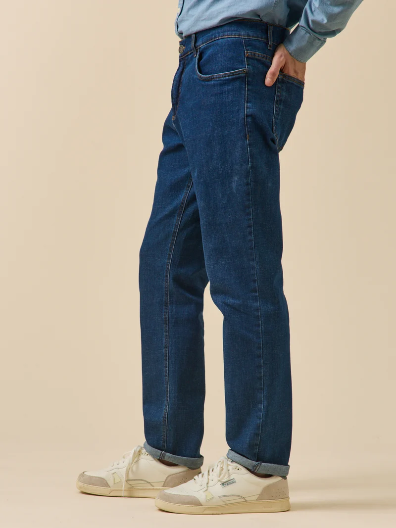 Regular Fit Herren-Jeans aus Bio-Baumwolle