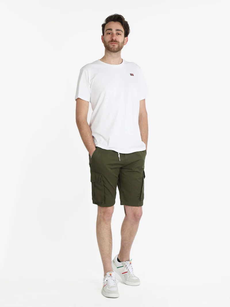 T-shirt uomo in cotone manica corta - bianco