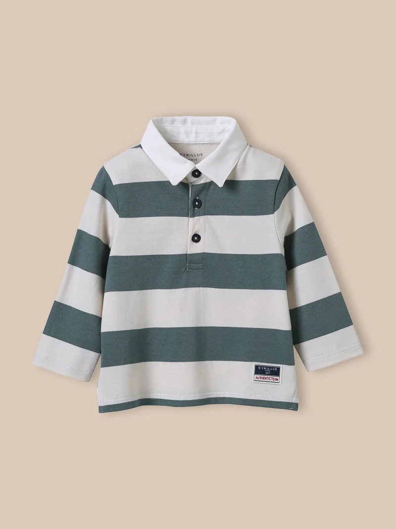Rugby-Poloshirt, Baby - Bio-Baumwolle