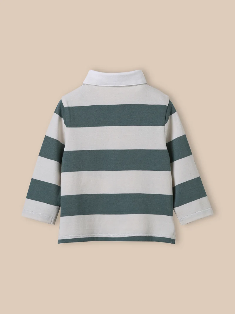 Rugby-Poloshirt, Baby - Bio-Baumwolle