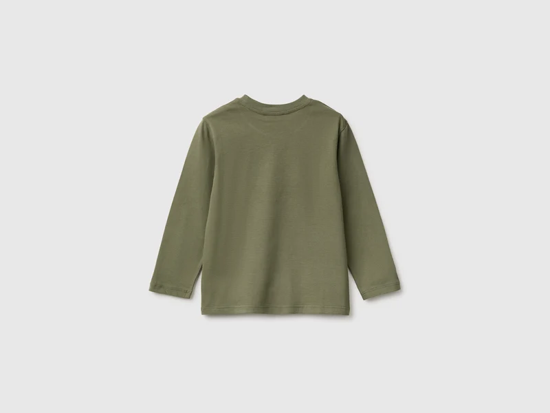 Langärmeliges T-Shirt mit Aufdruck