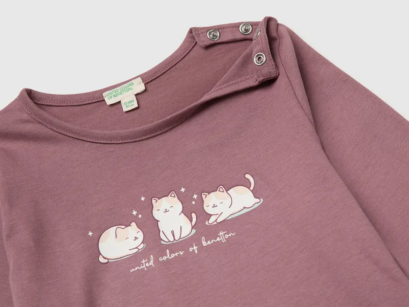 Bedrucktes T-Shirt aus Bio-Baumwolle