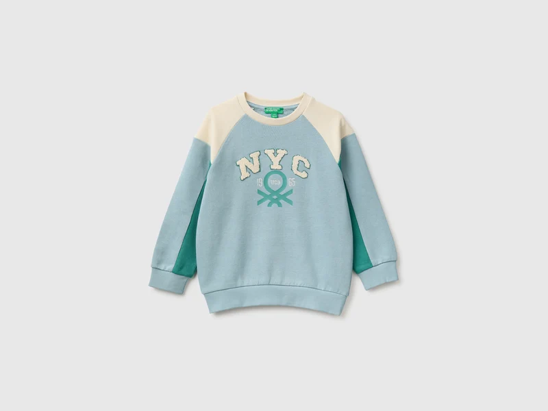 Sweatshirt mit geschlossenem Farbblock