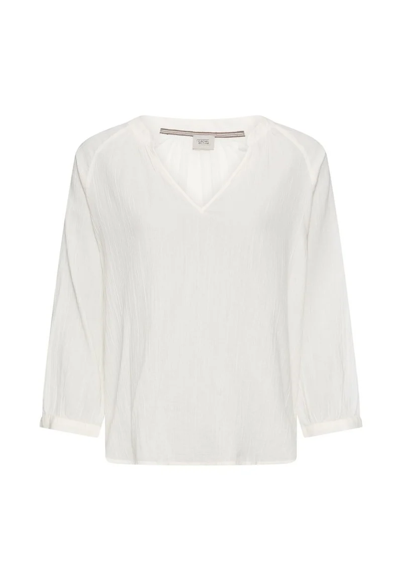 Oversize-Bluse mit Stehkragen