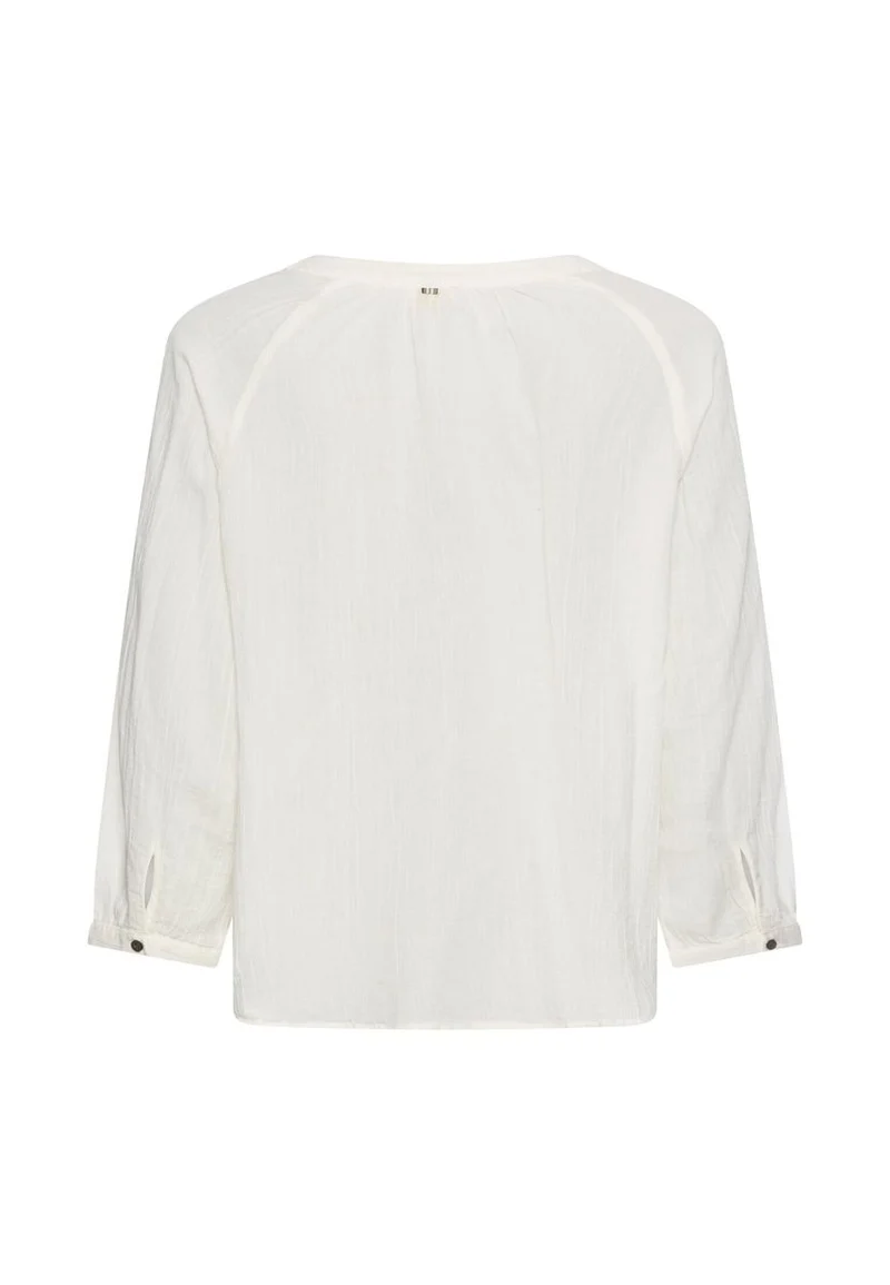 Oversize-Bluse mit Stehkragen
