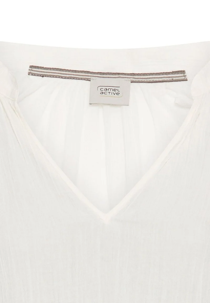 Oversize-Bluse mit Stehkragen