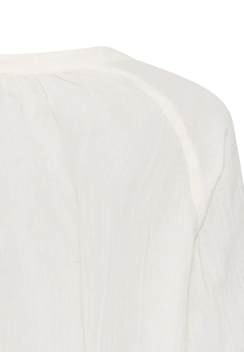 Oversize-Bluse mit Stehkragen