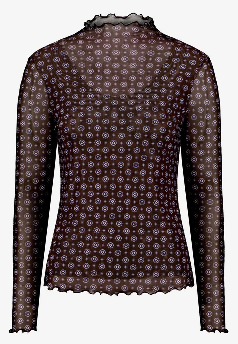 Halbarm-Shirt mit Muster