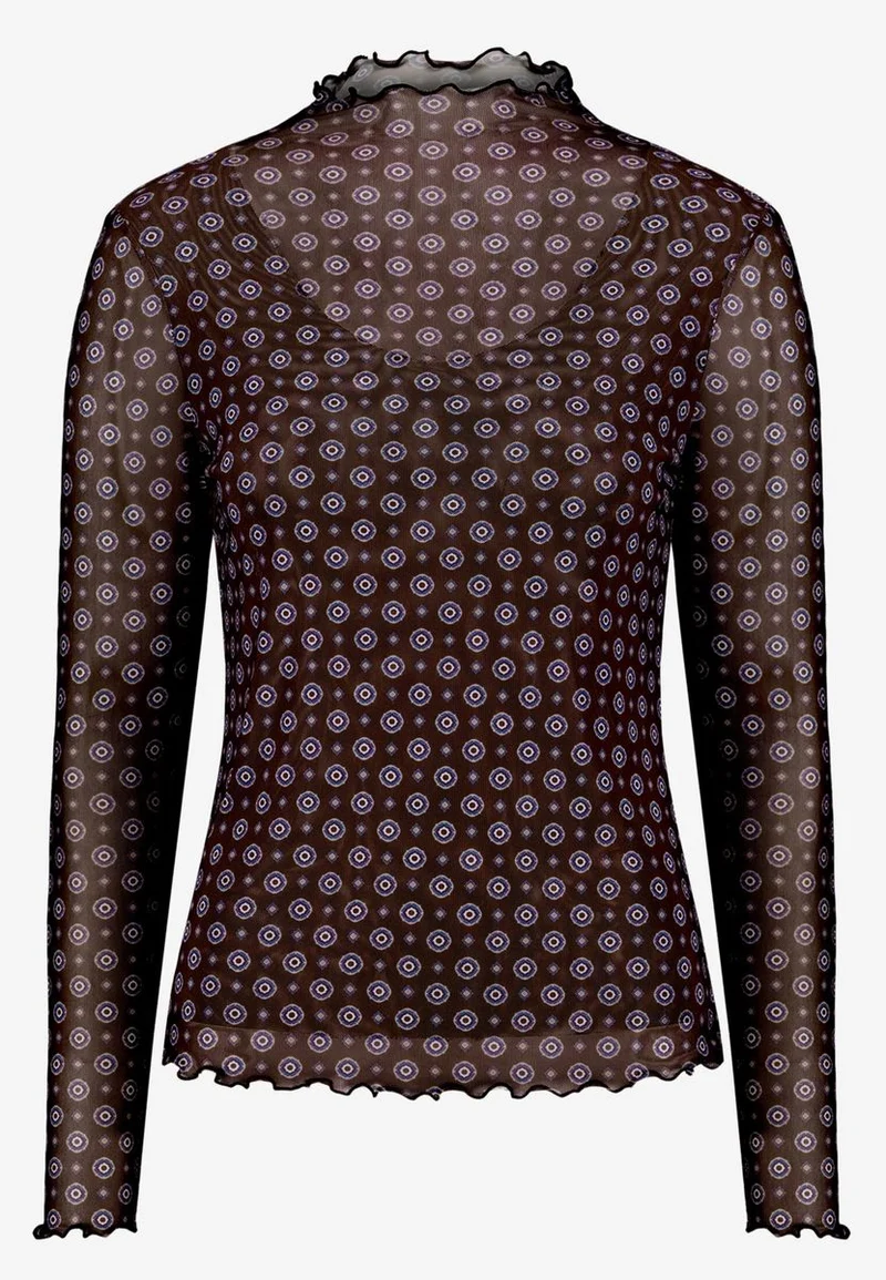 Halbarm-Shirt mit Muster