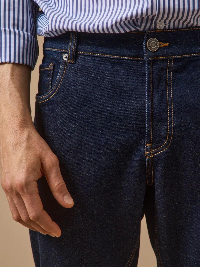 Regular Fit Herren-Jeans aus Bio-Baumwolle