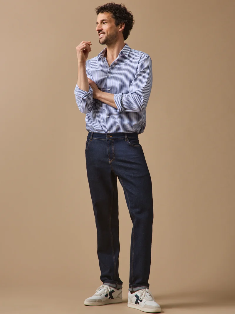 Regular Fit Herren-Jeans aus Bio-Baumwolle