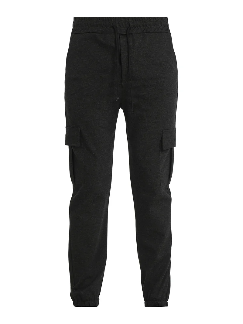 Pantaloni uomo con tasconi laterali - grigio scuro