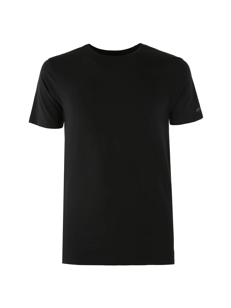 T-shirt intima da uomo in cotone bielastico - nero