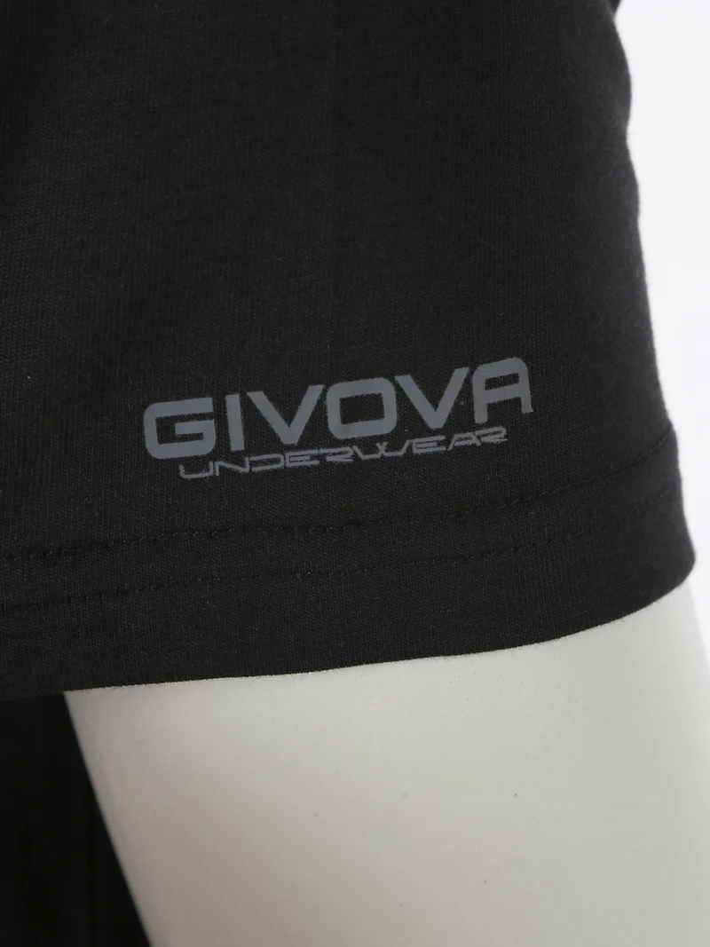 T-shirt intima da uomo in cotone bielastico - nero